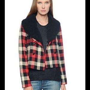 Ella moss plaid cropped jacket
